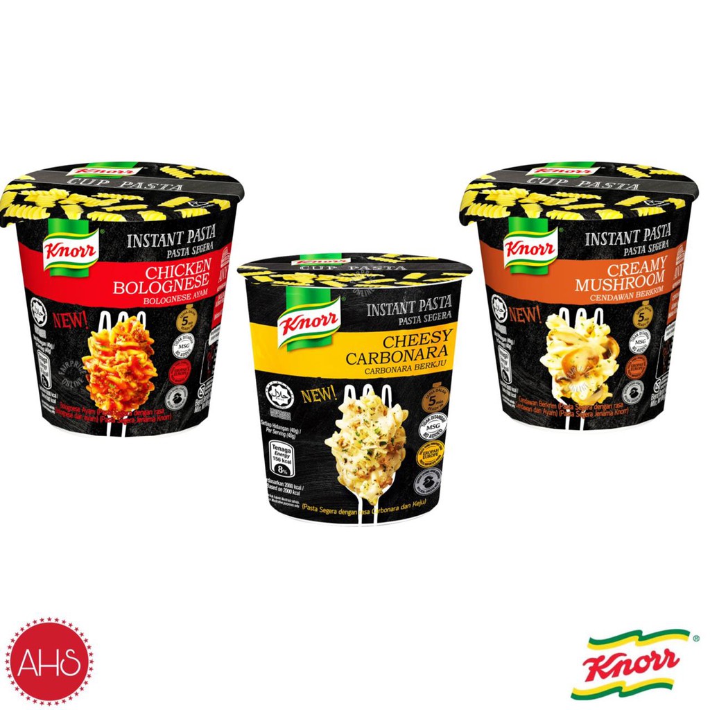 

KNORR Instant Cup Pasta Malaysia HALAL 40g