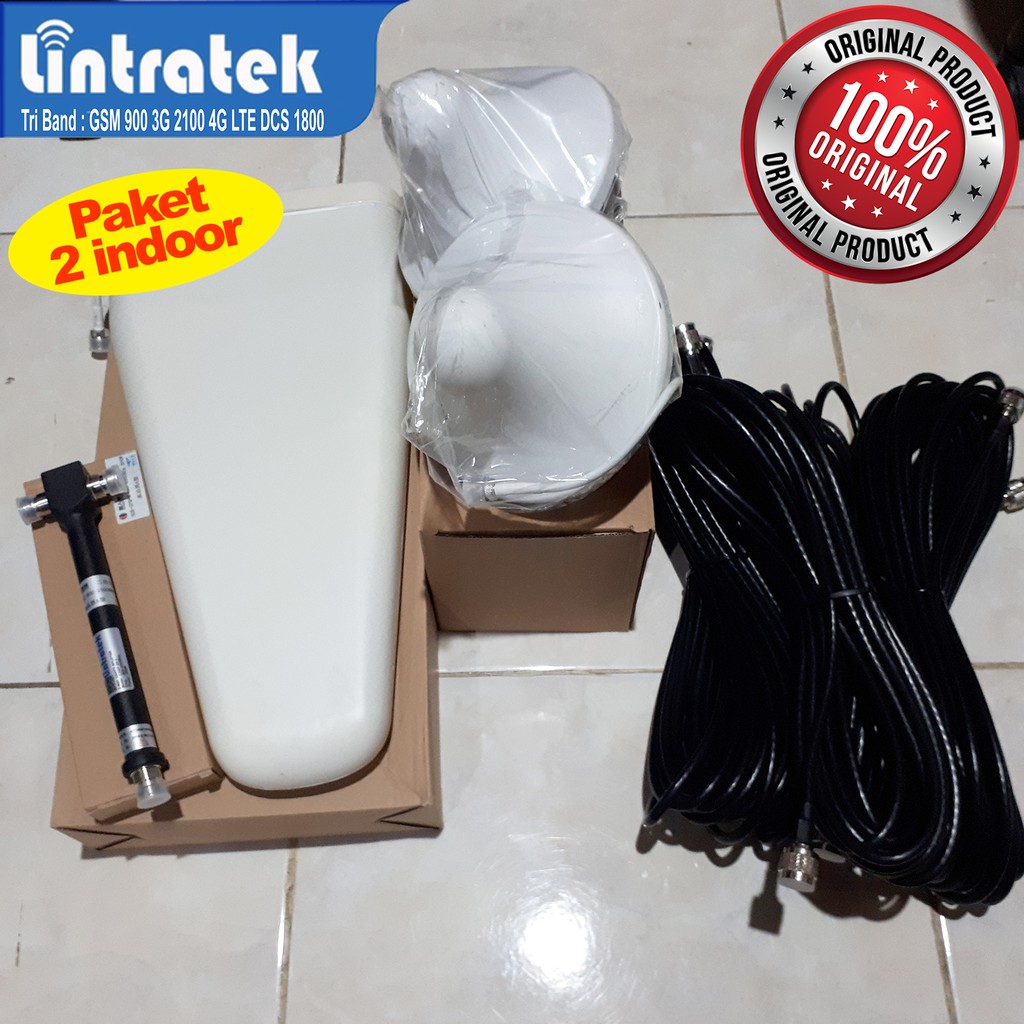 Paket Lengkap Set Accessories Kelengkapan Alat Penguat Sinyal Repeater (2 indoor)