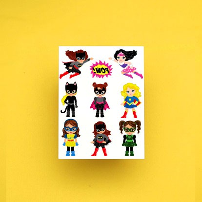 

POTATOO SET SUPERGILRS Temporary Tatto Sticker