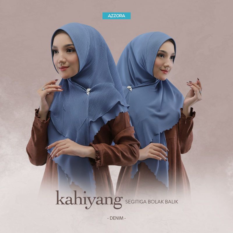 jilbab segitiga instan bolak balik Kahiyang bobal plisket ORI AZZORA