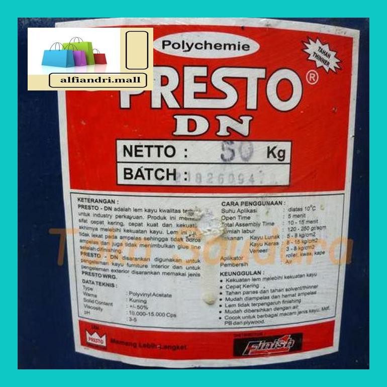 

510Fsjbc50 Lem Presto Dn Refill 720Gram Aliphatic Glue, Relatif Kental, Bagus D6005Ckhd