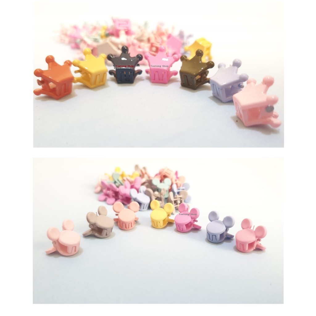 Jedai Doff Mini Karakter Jepit Rambut Lucu Imut Jepitan Poni Rambut Mini Jepit Rambut Baby Jepit Kutu