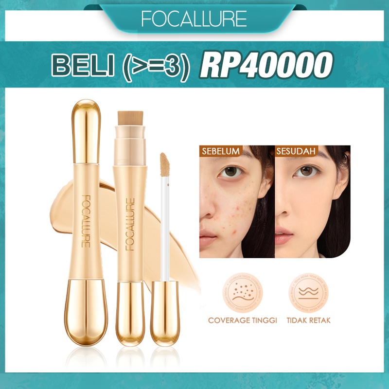 FOCALLURE Concealer Waterproof Concealer&amp;Corrector With Brush Head Tool Facial Makeup FA230