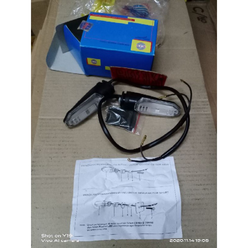 lampu sein cb 150 R new variasi lampu sein depan cb150R new LED variasi Assy winproduck