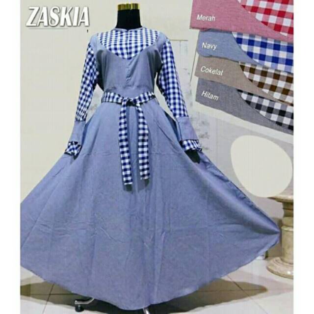 Maxi dress gamis jumbo bigsize murah ld 130