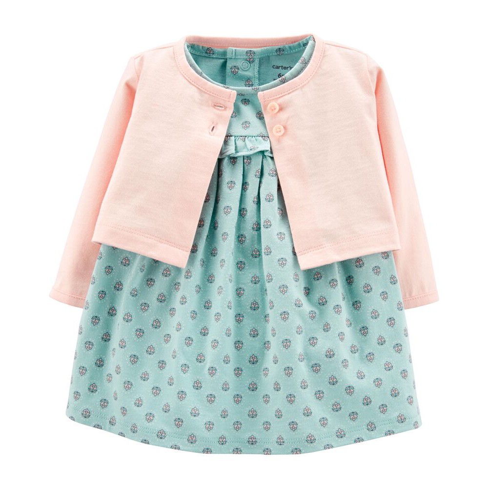 CATELL LOVE Baju Bayi Dress & Cardigan