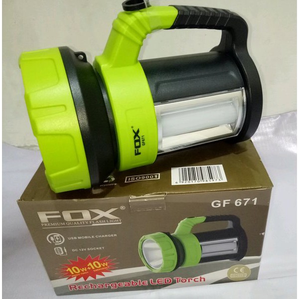 FOX SENTER LED RECHARGEABLE DAN EMERGENCY 10 w + 10w GF671