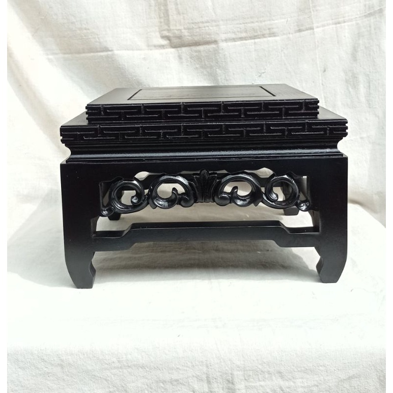 meja bonsai kontes kayu jati