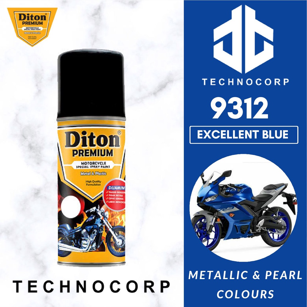 

Cat Semprot DITON PREMIUM 9312 EXCELLENT BLUE / YAMAHA BIRU METALLIC