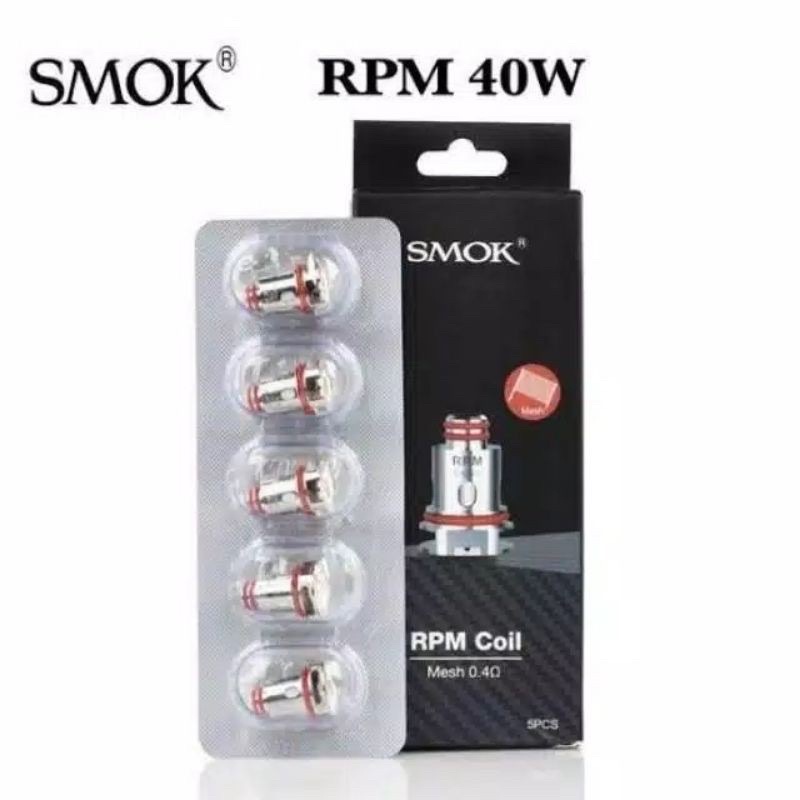 Terbaru Cod ORIGINAL HARGA 5 BIJI KOIL SMOKE RPM 40 MESH 0,4 OHM PER 5 KOIL