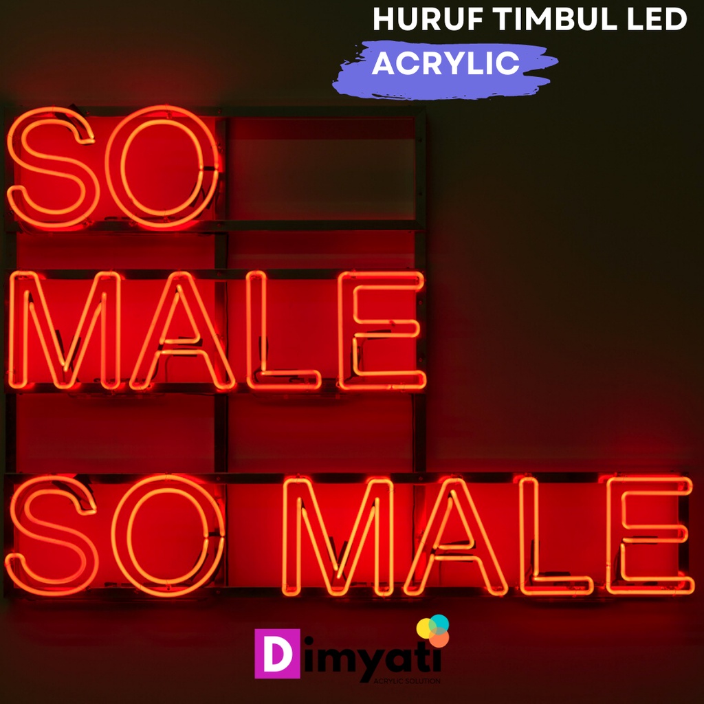 Huruf Timbul LED/Akrilik Custom/Huruf Timbul LED Akrilik