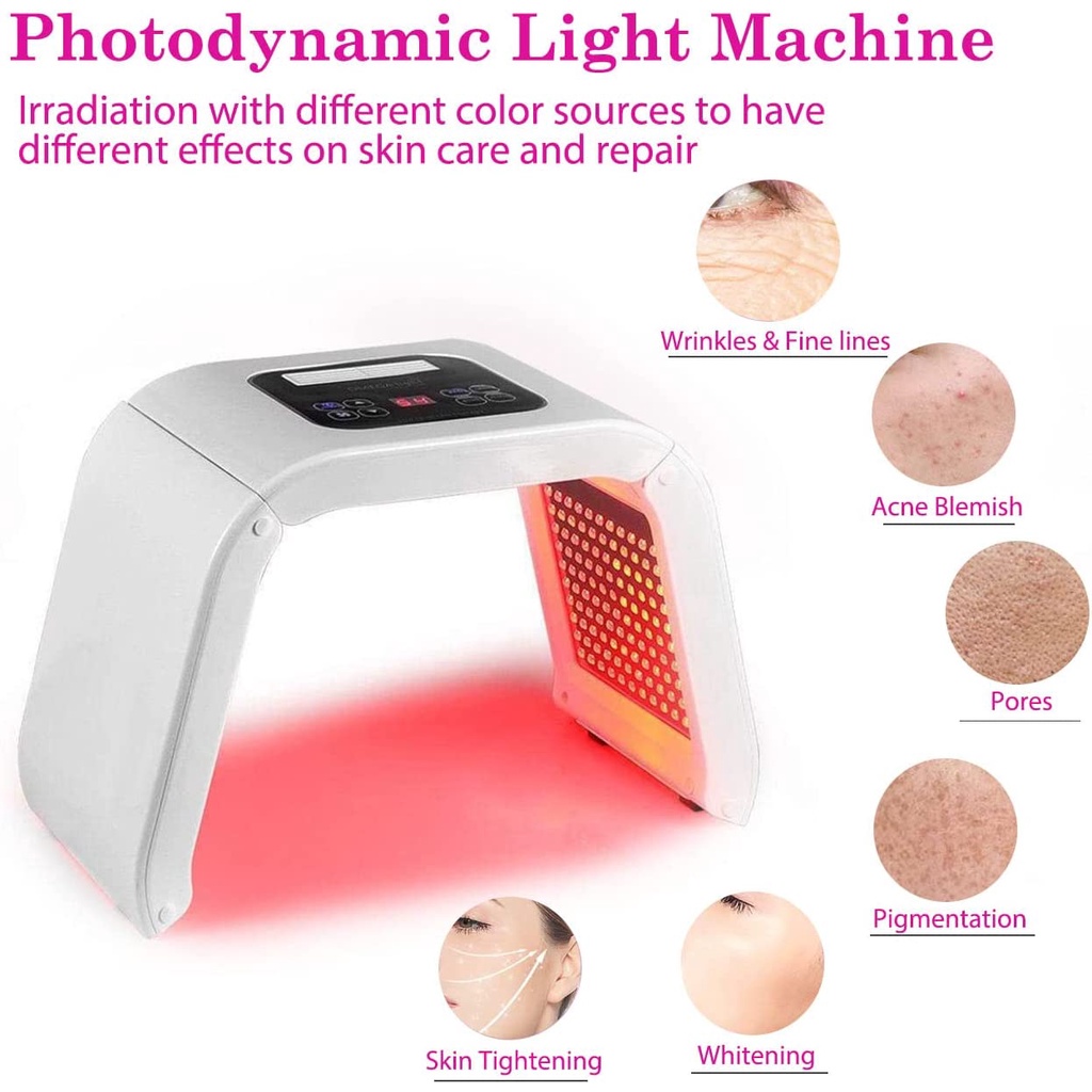 Lampu Mask LED PDT LIGHT 7 Warna untuk perawatan jerawat perawatan kulit wajah Anti-wrinkle Spa Mask Machine