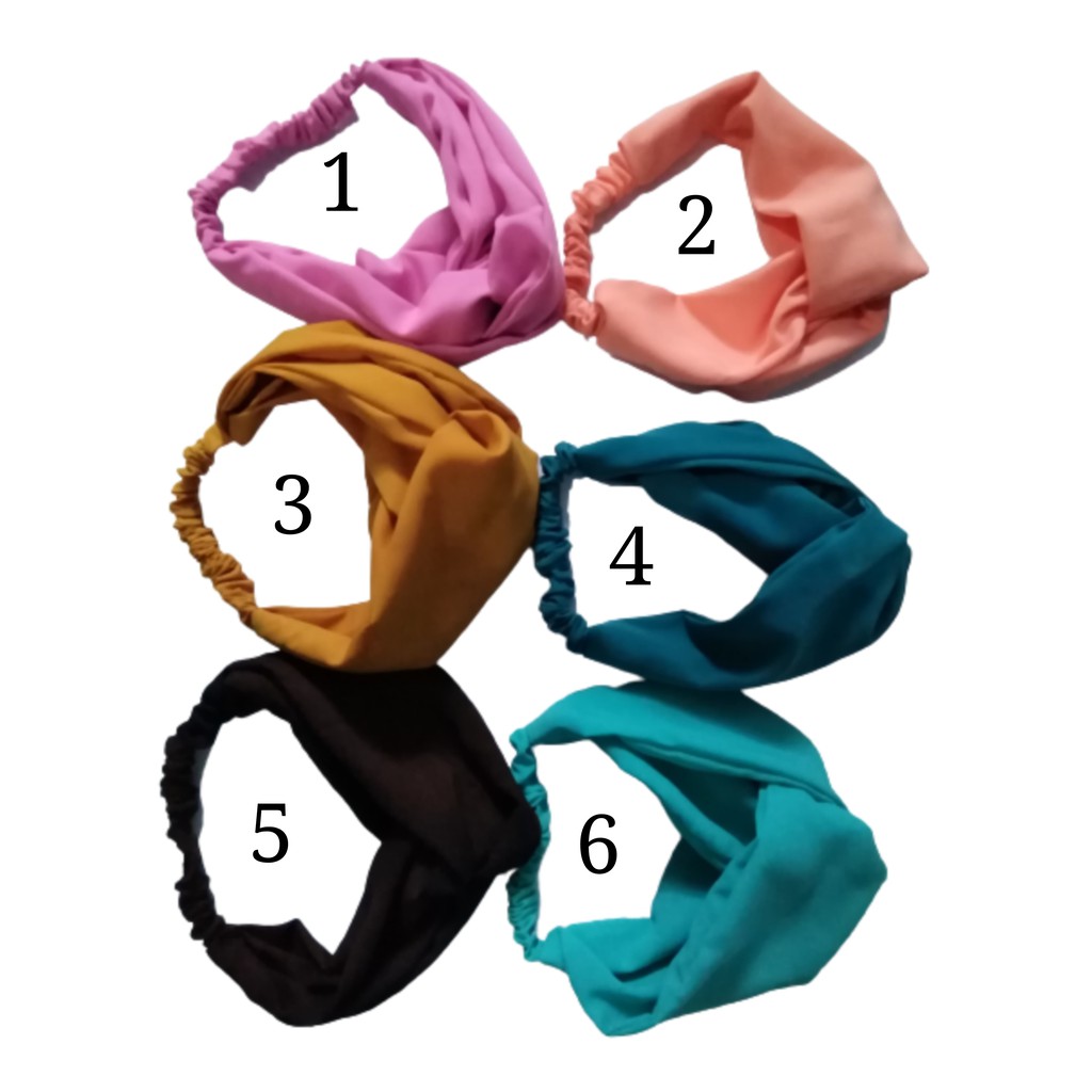 Bando Polos  / Bando Bandana Simpul Korea / Headband - Bando Bandana Korea Wanita