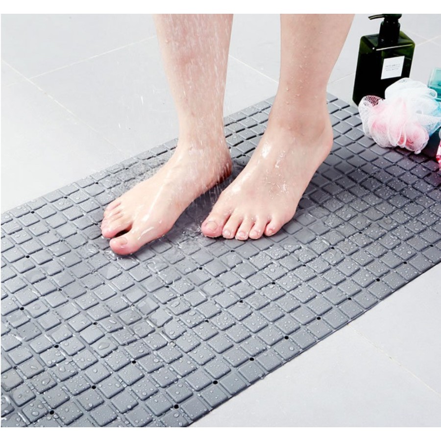 SUDOKU Shower Bath Mat / Keset Kamar Mandi PVC Anti Slip Suction Cup / Anti Licin