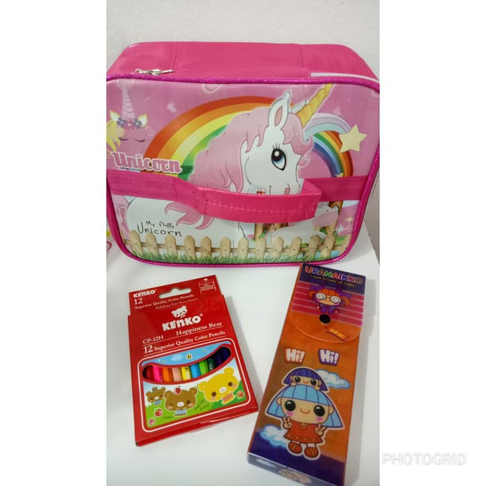 paket souvenir ultah Lunch bag/goodie bag ulang tahun-2