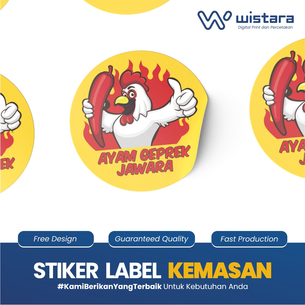 

Cetak Stiker Logo Label Makanan Minuman Bahan Sticker Bontak