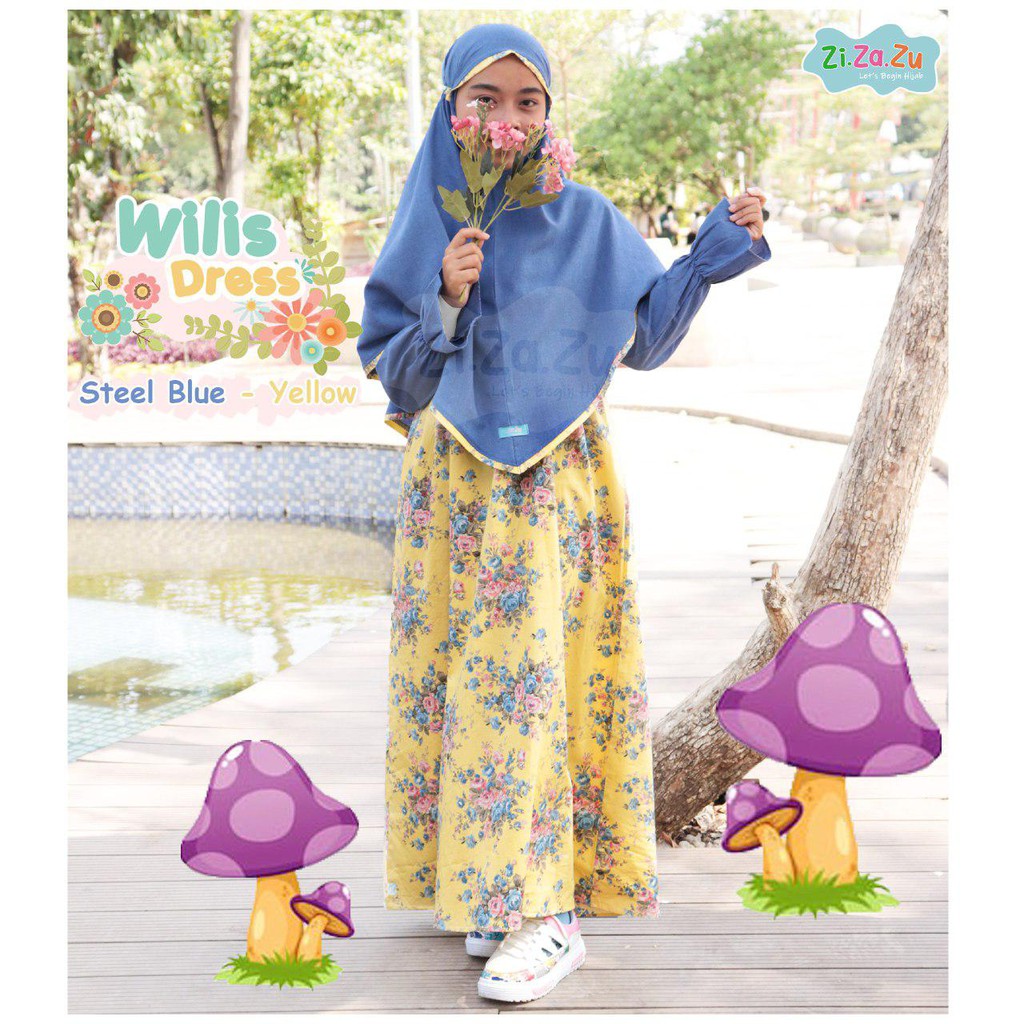 Gamis Anak Wilis Dress Kids Zizazu Wanoja