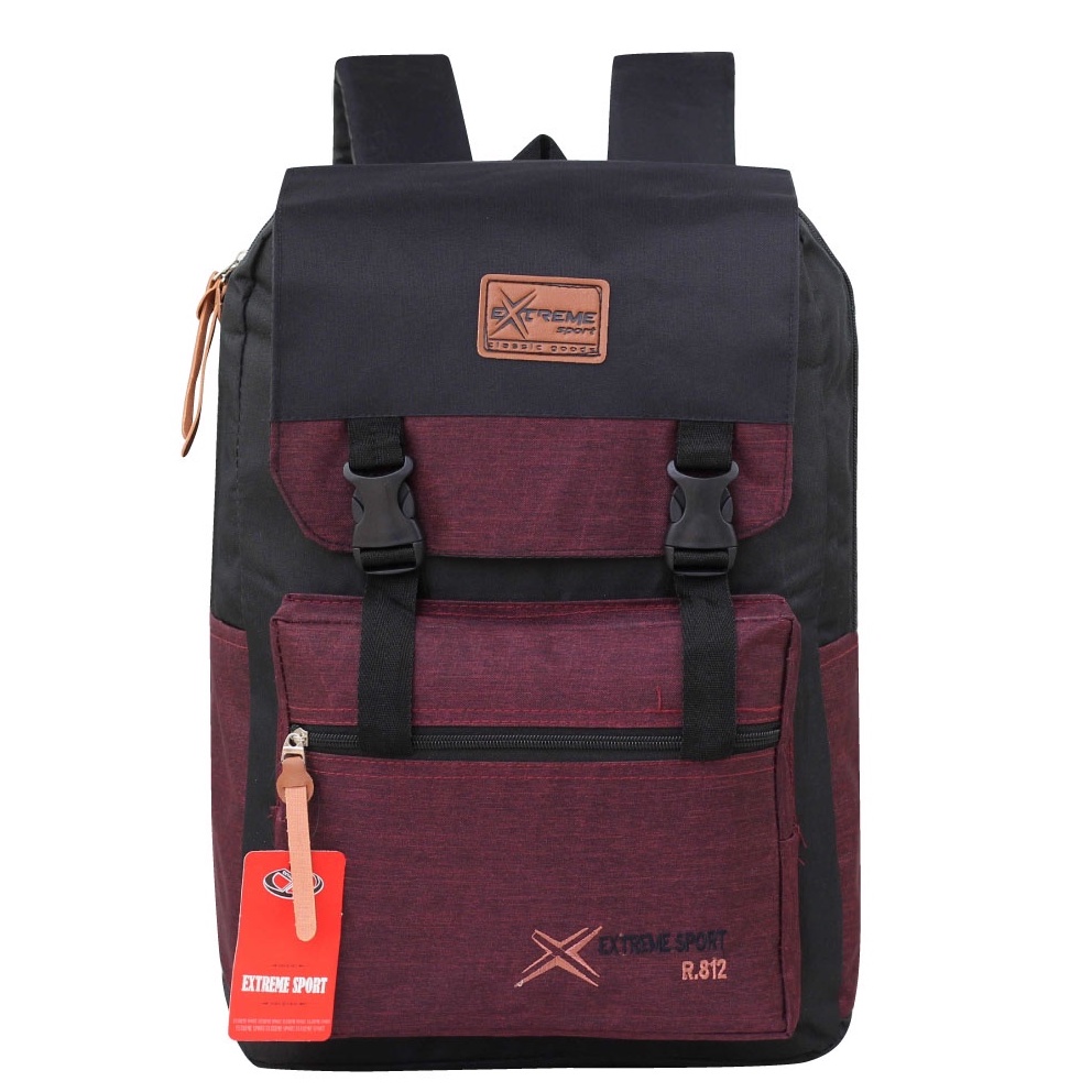 Ransel Punggung Tas Keren Distro Punggung Extreme Maroon Tas Multifungsi Ransel Kuliah Bagus Tebal