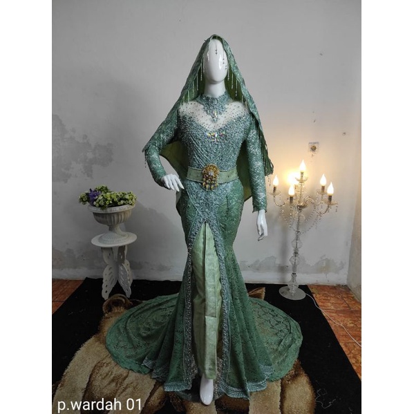 KEBAYA KOTO FULL PAYET MUTIARA/KEBAYA PENGANTIN AKAD