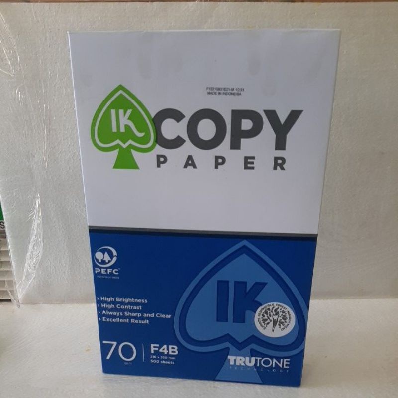 Jual Kertas F4 IK Copy Paper 70 Gsm | Shopee Indonesia