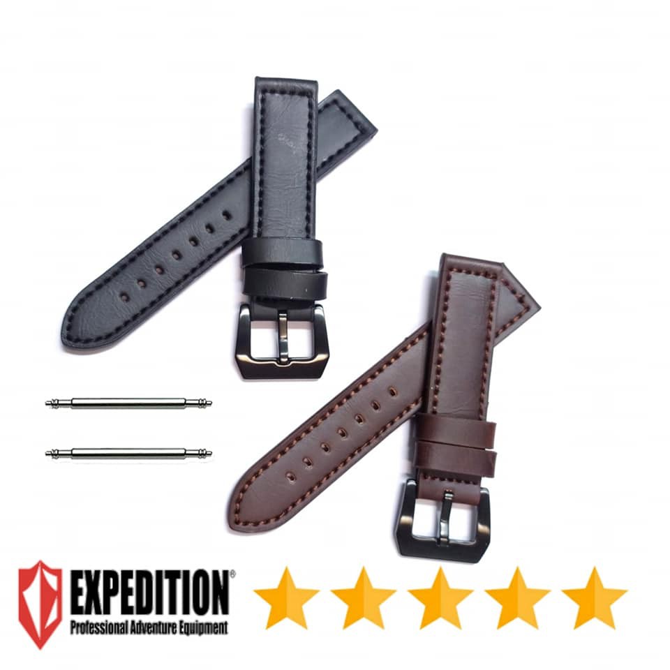 Strap tali jam tangan kulit expedition ber kualitas bonus pen