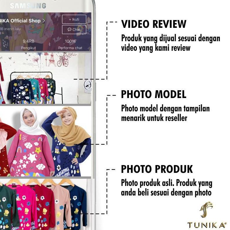 ♤ Set Rinosa / Muslimah Series Dewasa / Tunika ♘