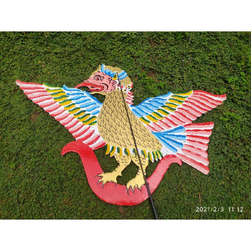 wayang kertas duplex garuda/jatayu ukuran standar pentas pedalangan
