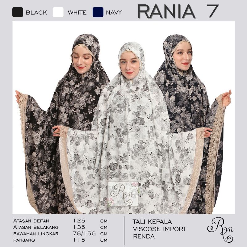 𝐑𝐲𝐧 𝐑𝐚𝐲𝐲𝐚𝐧 𝐎𝐟𝐟𝐢𝐜𝐢𝐚𝐥 | Mukena Rayyan Rania 7 Series | Mukena Dewasa Travelling Rayon Viscose Super Ju