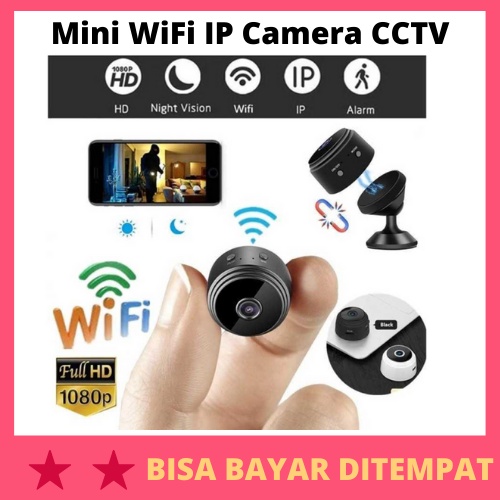 Mini WiFi IP Camera CCTV 1080P / Kamera Camera Cctv Pengintai Intai Mini Wifi Tersembunyi Analog Out