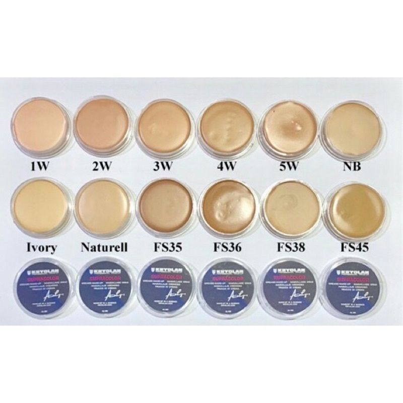 Mini kryolan foundation 8ml / kryolan mini  / crayolan