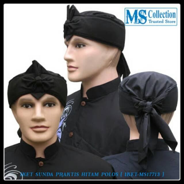 IKET SUNDA PRAKTIS HITAM POLOS