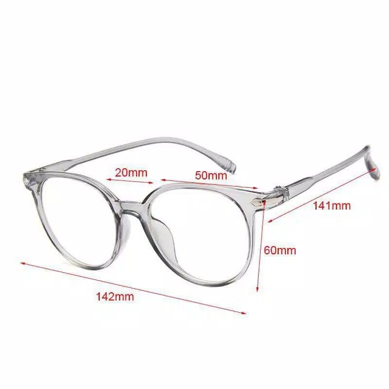 Kacamata Anti Radiasi Lensa Wanita Pria Frame Ringan / Sunglasses import