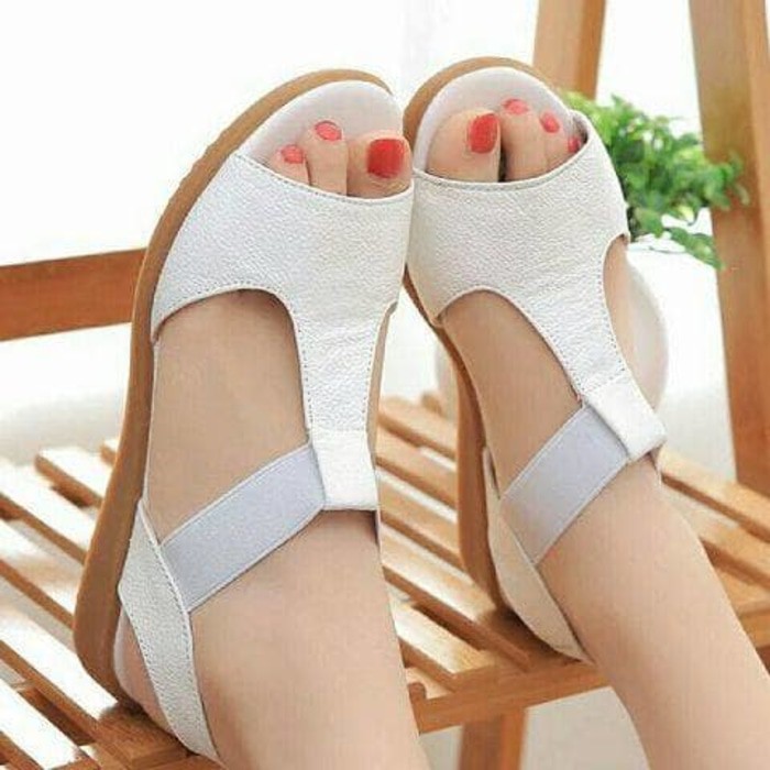 Original  Sandal Wanita Flip Flop Putih TP06