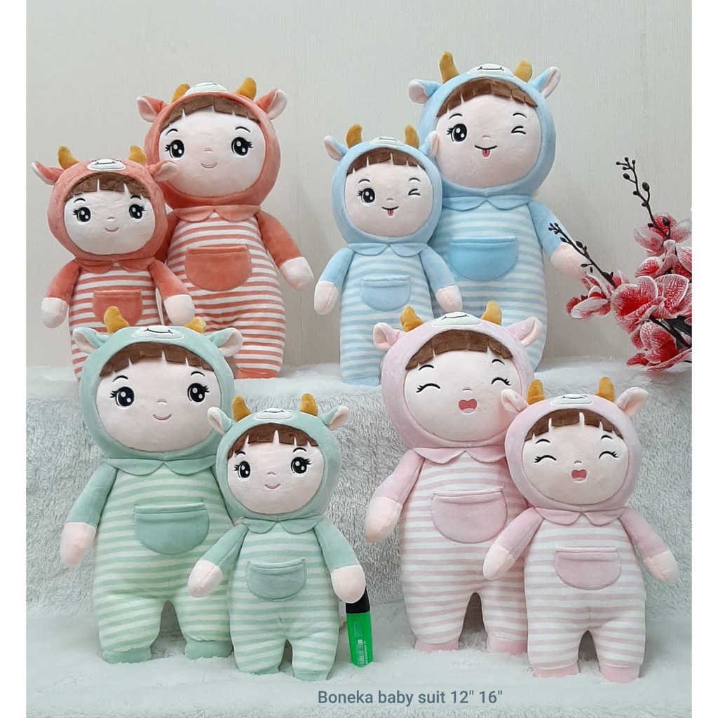 Boneka Soft Baby Suite 33cm/12&quot;/ kado ultah lucu Anak/Boneka Bayi Piyama/Boneka Baby