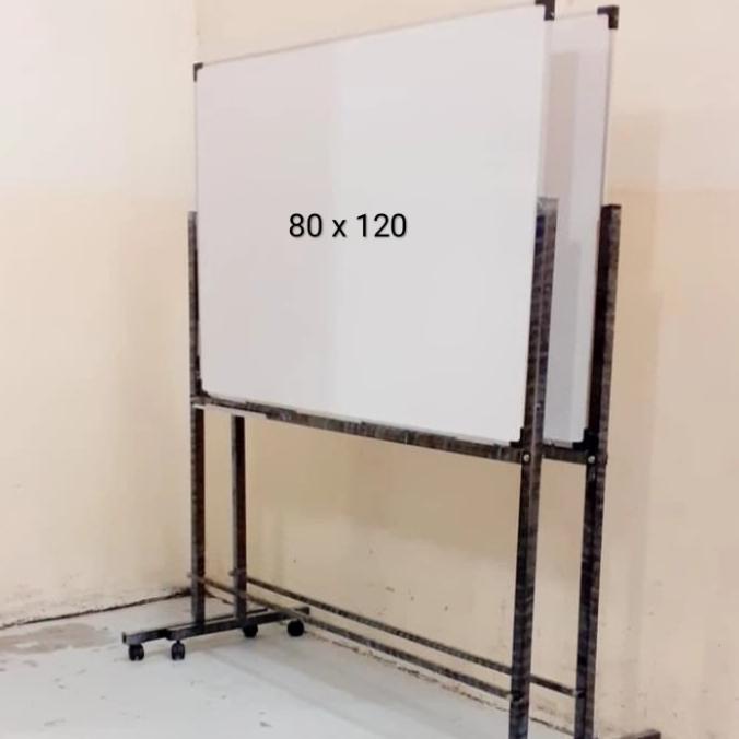 

Office & Stationery | Alat Tulis | Whiteboard Standing 80X120 Cm | Best Seller