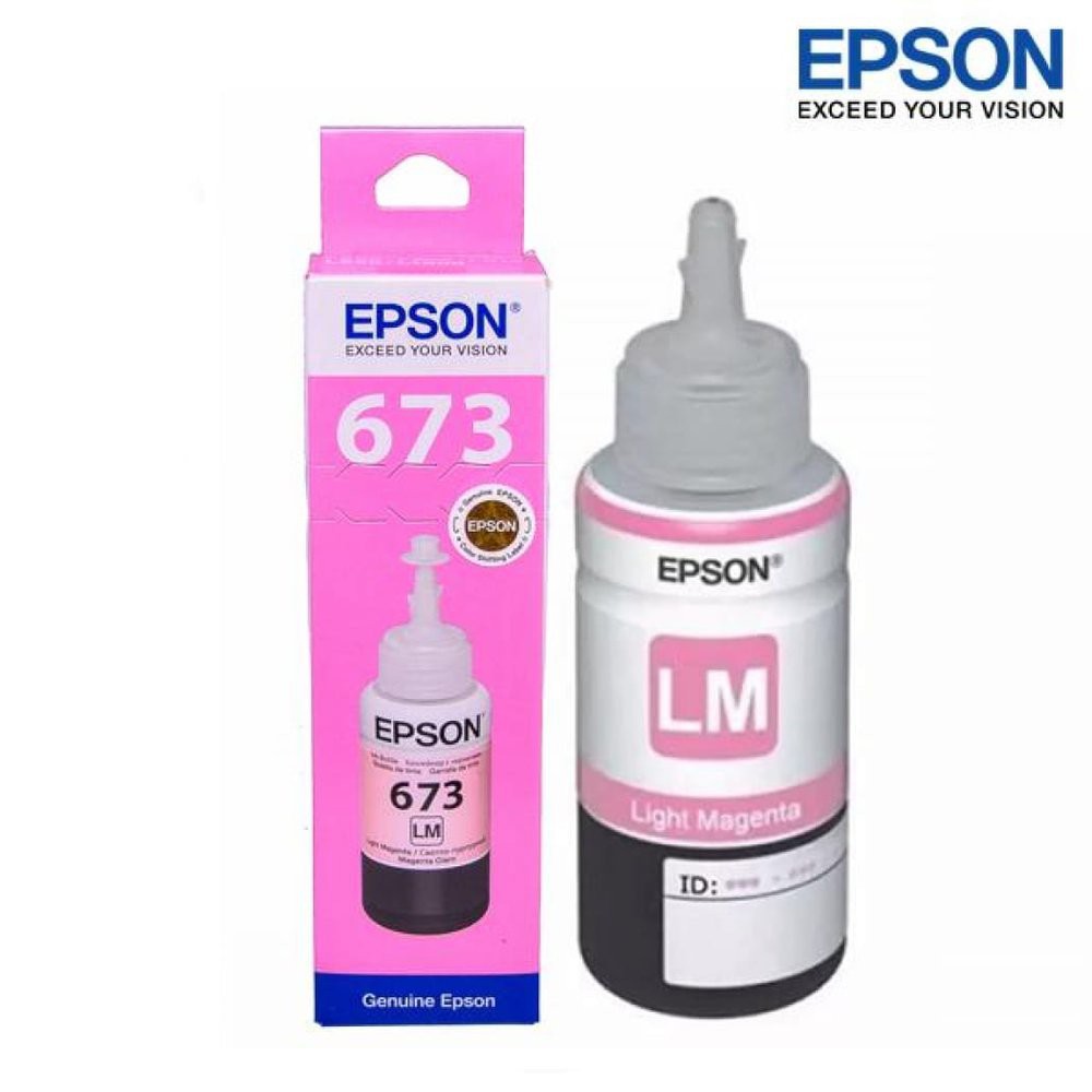 TINTA EPSON 673 BLACK, CYAN, MAGENTA, YELLOW, LIGHT CYAN, LIGHT MAGENTA RESMI ORIGINAL INK ORI