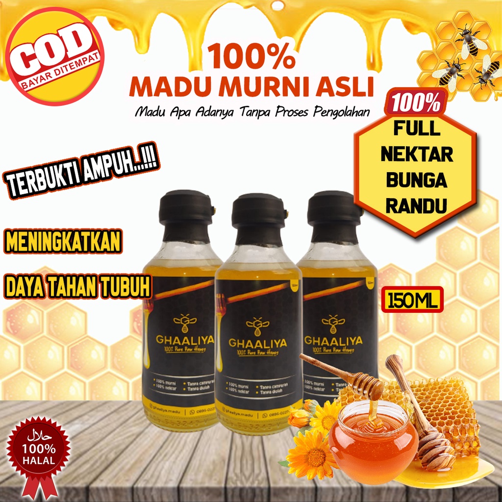 

Madu Ghaaliya 100% Nektar Randu 150ML