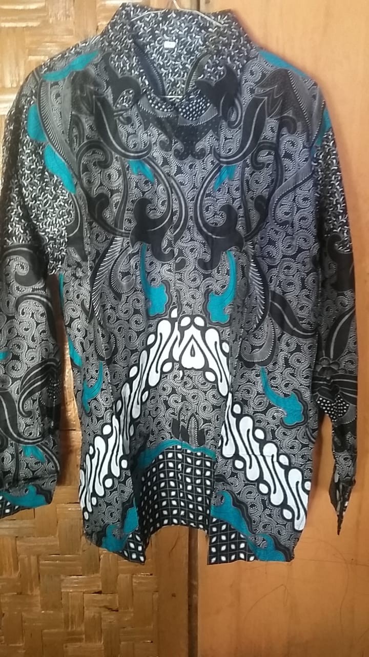 Size M L Xl Xxl Xxxl Bswart Batik Hrb026 Kenongo Hem Panjang Pekalongan M L Xl Batik Pria  Bw 002