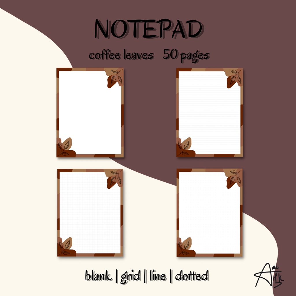 

NOTEPAD | COFFEE LEAVES