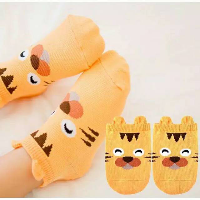 KK14 Kaos Kaki Anak Karakter Animal Slip