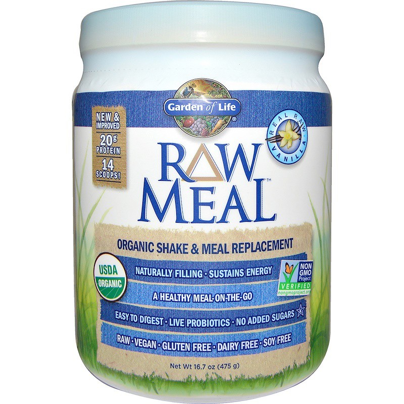 

Garden of Life RAW Meal - Organic Shake & Meal Replacement (Vanilla 475gram)