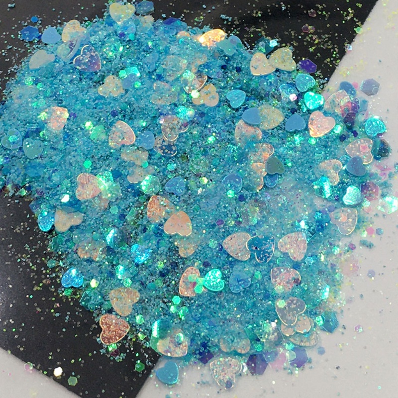 Gro Payet Glitter Bentuk Hatibintang Bahan Resin Untuk Dekorasi Perhiasan DIY