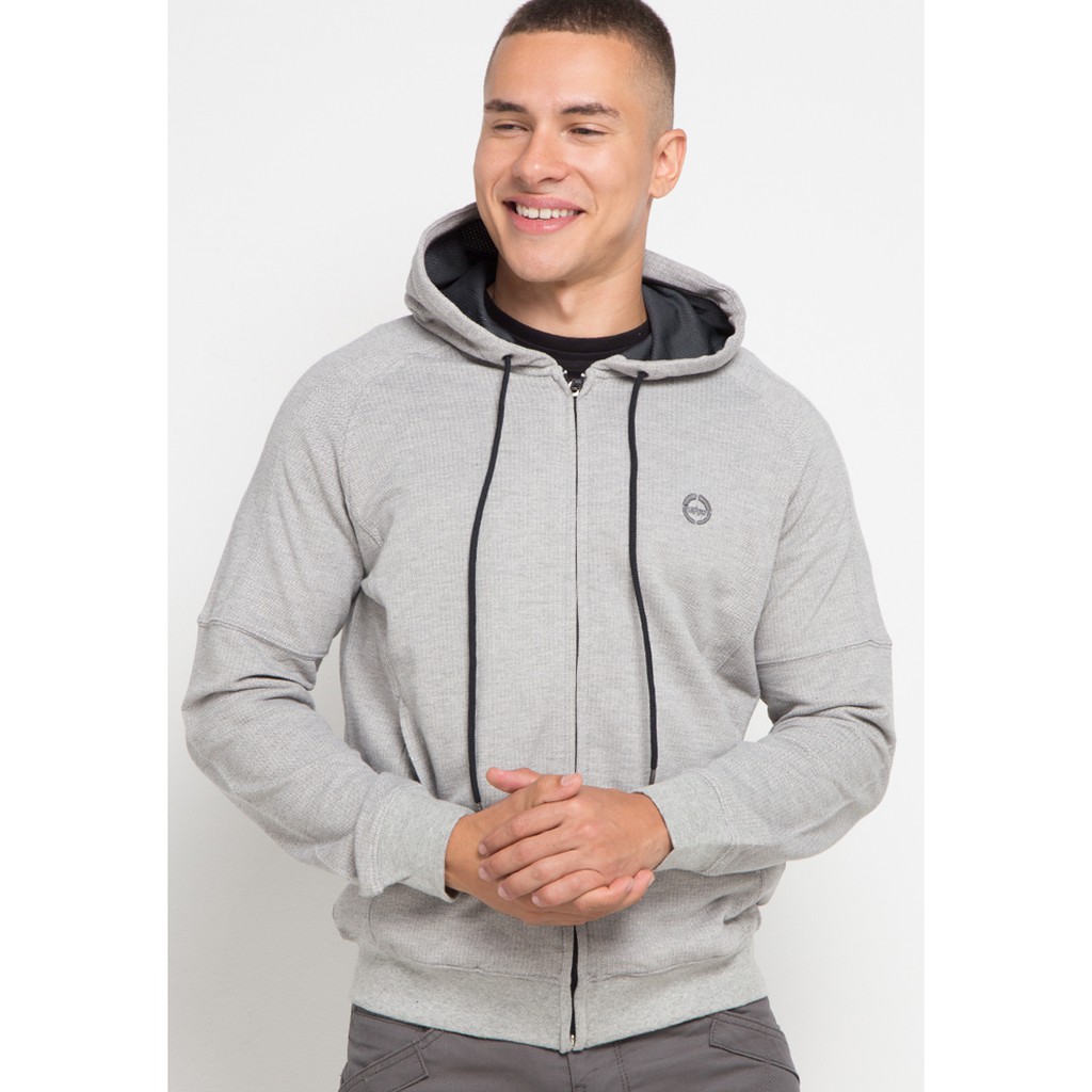 Sweater Hoodie Casual Asli MGee 3451C Jumper 002 Grey