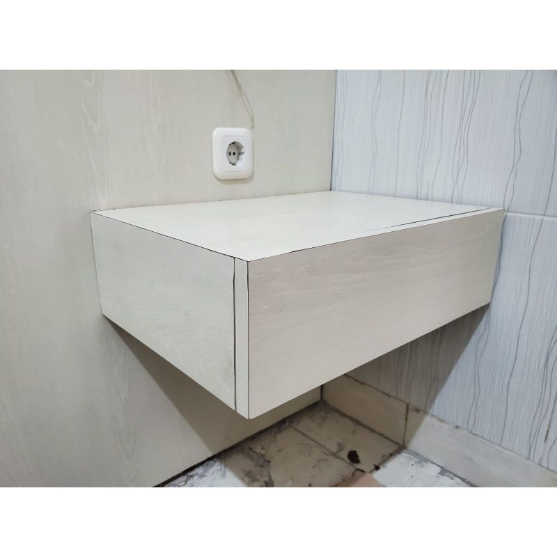 Nakas gantung minimalis rak laci gantung