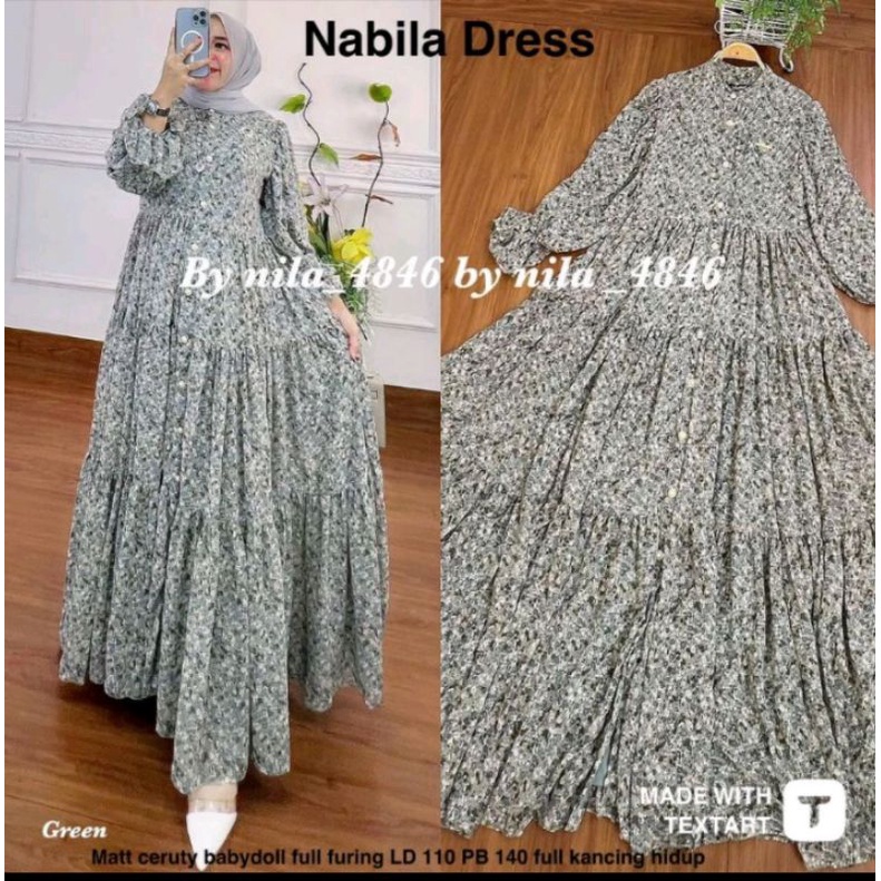 NABILA DRESS MAXY(LABEL MADANI)