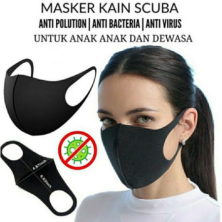 ONLYONE12 Termurah !!! Masker Kain Scuba Tebal / Masker Motor