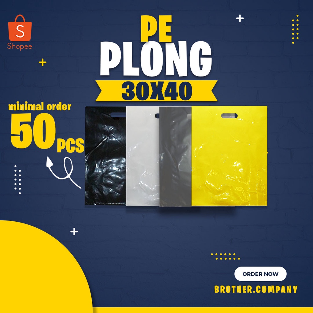 Plastik Pe Plong Putih 30x40 CM (Min order 50 pcs),Plastik Plong Oval,Plastik Packing Olshop,Packing