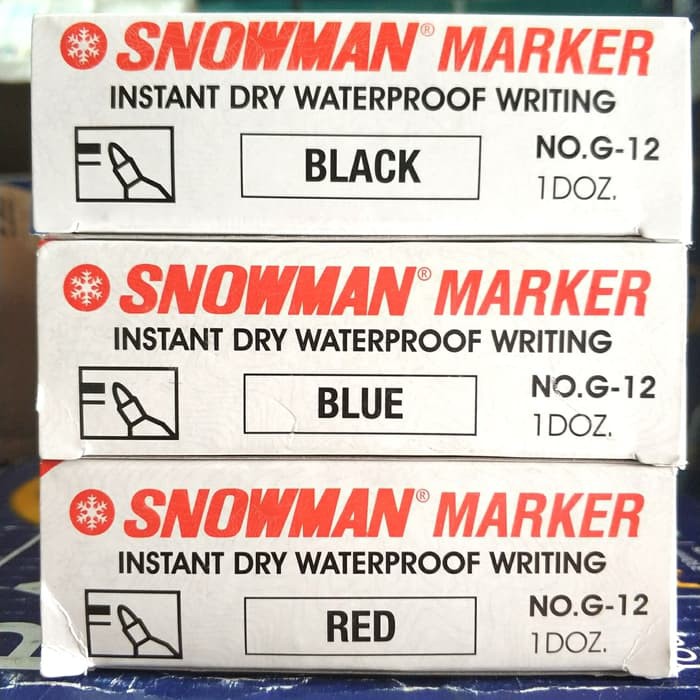 

Spidol Permanent Marker Snowman G 12