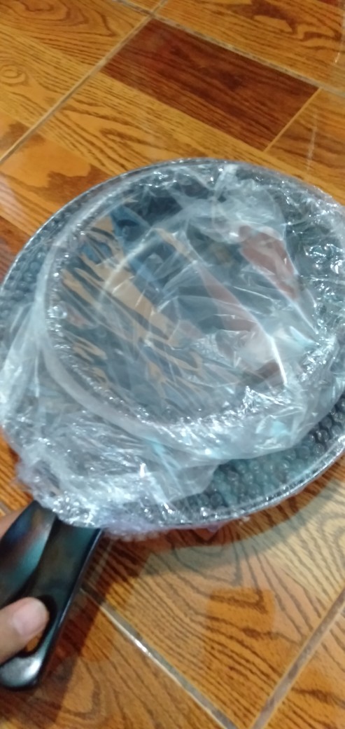 1 Set Isi 2 Pcs Fry Pan Teflon Wajan Kuali Penggorengan Warna Serbaguna Murah