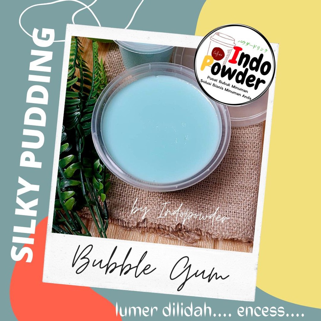 SILKY PUDDING BUBBLE GUM  - BUBUK Silky Puding  - Puding Sutra  -Soft Puding -Puding lembut